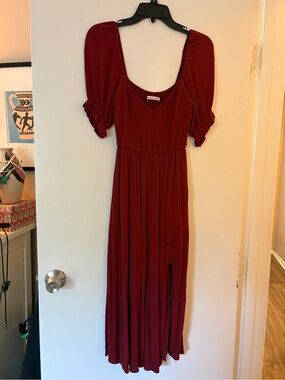 Abercrombie and fitch midi smocked dress size S